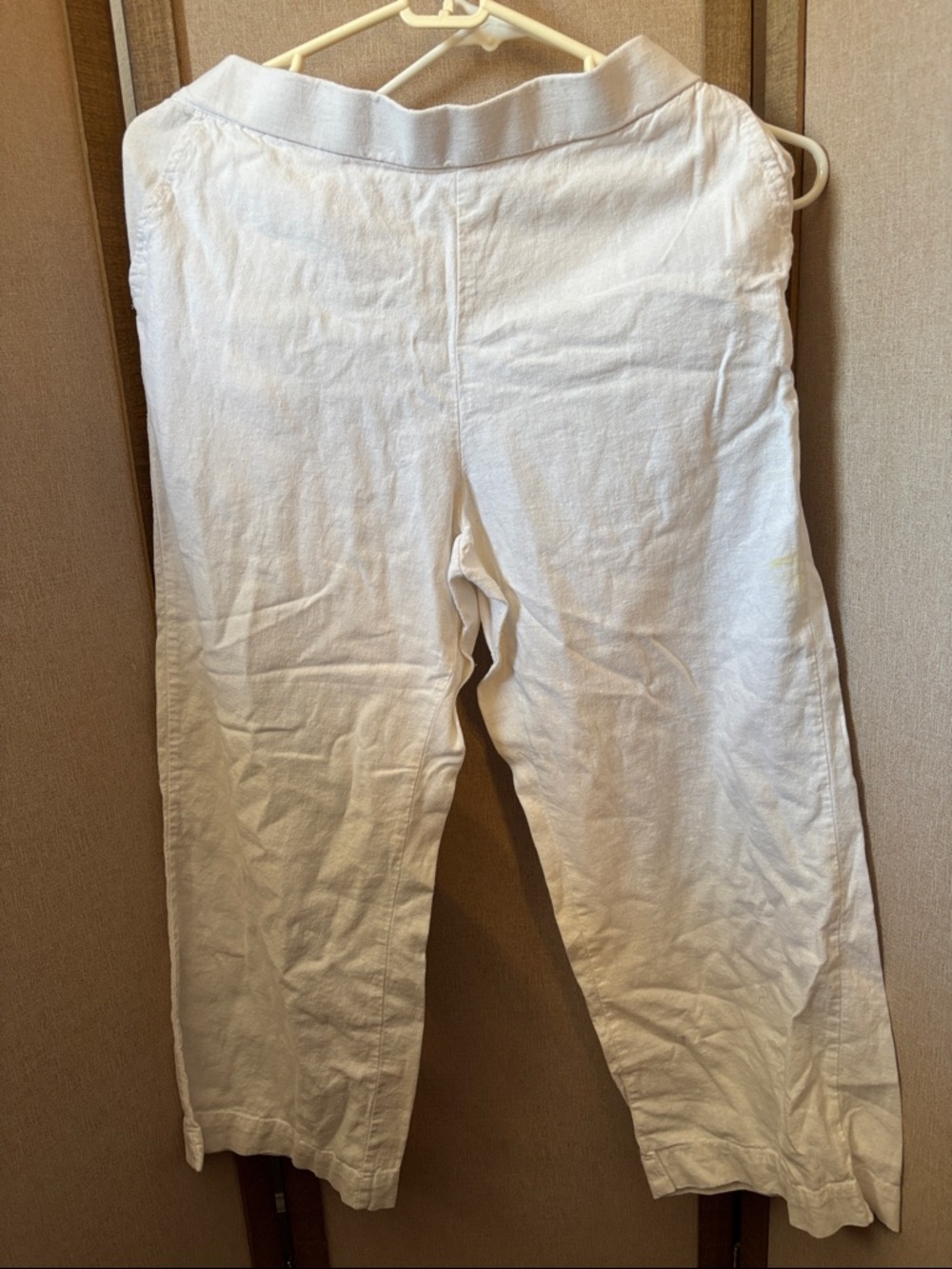 Caslon Linen Blend Crop Pants Medium